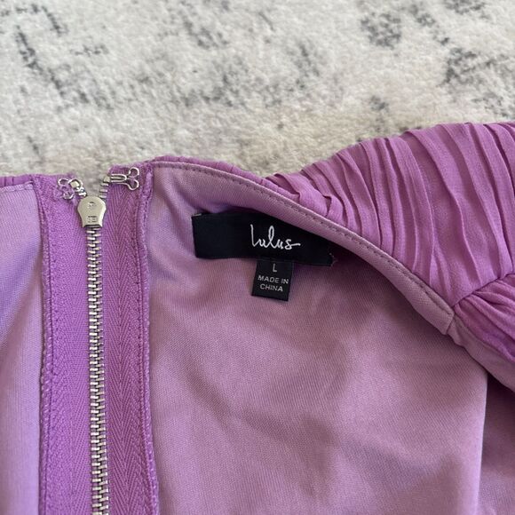 Lulus Vivid Imagination Lilac Cutout Maxi Dress Size Large Wedding Formal Beach - Picture 7 of 8